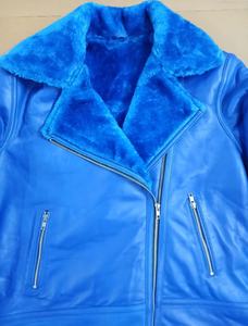 เสื้อโค้ทหนังแท้คุณภาพสูงสำหรับผู้หญิง รุ่นใหม่ล่าสุด ผลิตภัณฑ์ฤดูหนาว แจ็คเก็ตหนังแกะแท้ ขนแกะแท้ - Product Image 2