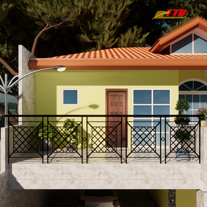 Elegantes barandillas de hierro para balcón que combinan con la arquitectura moderna y ofrecen un aspecto limpio y pulido a su área exterior - Product Image 1