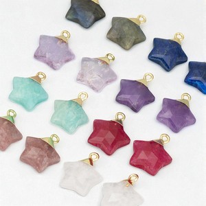 925 Silver Star Light Amethyst Gemstone Healing Charm Pendant-Encantos de piedras preciosas hechos a mano - Product Image 3