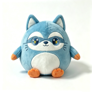 Peluche de mapache azul personalizado, peluche de mapache, juguete de peluche suave, peluche de mapache superhéroe - Product Image 2