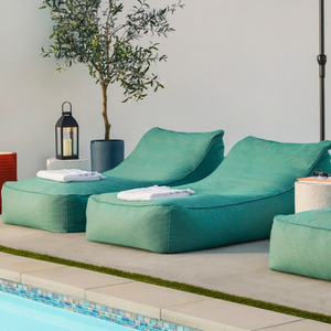 Tumbona duradera con garantía de tres años, Teslin cojín, diseño moderno, respaldo reclinable ajustable, asientos plegables para Patio, MDF - Product Image 2