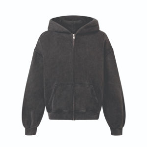 เสื้อฮู้ดซิปอัพผ้าโพลีเอสเตอร์/ บุผ้าฟลีซทำจากโพลีเอสเตอร์/ คอตสำหรับฤดูหนาวสวมใส่สบายในชีวิตประจำวัน - Product Image 1