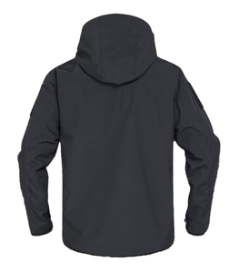 Chaqueta Softshell para Hombre con Capucha, Color Marrón, Bordado, Ligera, Cálida, Camuflaje Negro, para Ciclismo - Product Image 4