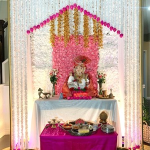 Jazmín Floral guirnalda destino boda decoración Haldi Mehndi escenario telón de fondo Holi Diwali Eid Ramadán fiesta decoración del hogar Idea - Product Image 5