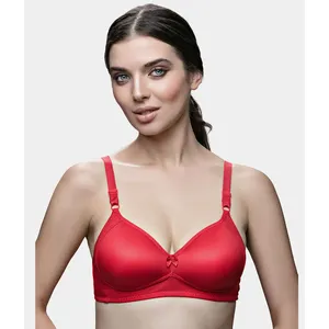 บราแบบเรียบง่ายไม่มีลวดเปิดประทุน, บราบุนวม410บราเรียบง่ายระบายอากาศได้มีเนื้อผ้าโพลีเอไมด์มีคุณสมบัติปรับได้แบบชิ้นเดียว - Product Image 4