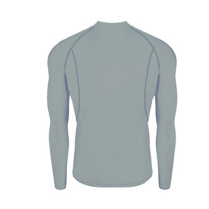 Rashguard respirant de qualité supérieure UPF50, taille et couleur personnalisées, pour homme, manches longues, coupe régulière, compression, logo sur le devant - Product Image 4