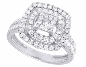 S925 <b>Silver</b> Moissanite Bridal <b>Ring</b> <b>Set</b> With Cluster Design Elegant Wedding Jewelry for Women Fashion Anniversary Gift - Product Image 3