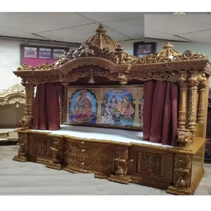 Mandapam en bois de plus grande taille pour la maison DST exportations vente chaude Iskcon temple usine meilleur prix luxe indien Shiva Temple USA UK - Product Image 1