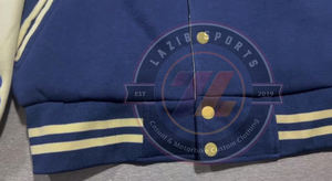 Veste de baseball en molleton de coton et polyester, lourde, chaude, style équipe, vêtements d'extérieur avec logos personnalisés, durable, coupe hivernale - Product Image 4