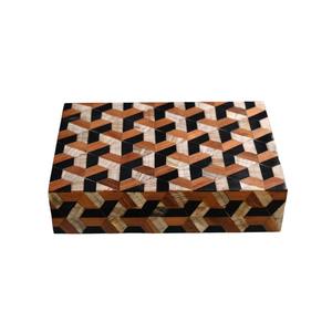 Boîte à glace en corne de haute qualité avec intérieur en verre métallique, incrustation de corne de vache, pour utilisation en bar et très vendue - Product Image 1