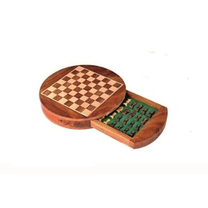 Conjunto De Xadrez De Madeira De Qualidade Premium Para Pessoa Cega Conjunto De Xadrez Cego Moderno