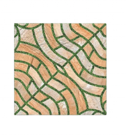 Carreaux de sol extérieurs en porcelaine rustique KC pour villas, 400x400mm, épaisseur 8,5mm, finition mate antidérapante, garantie à vie