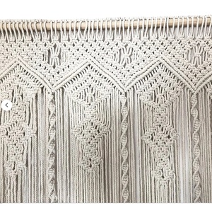 Macrame Door Curtain Macrame Door Curtain | Large Wedding Backdrop Wall Hanging Tapestry - Product Image 1