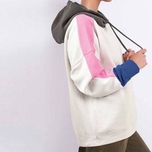 Sudaderas con capucha personalizadas de alta calidad para mujer al por mayor, bloque de color, ajuste de gran tamaño, sudaderas con capucha transpirables baratas para la moda de mujer - Product Image 4