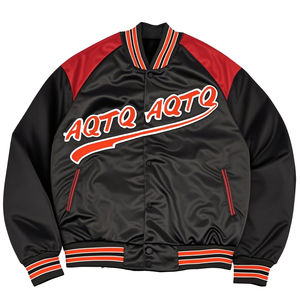 Chaqueta Universitaria de Hombre 100% Algodón, Chaqueta Bomber Retro de Béisbol, Chaqueta Letterman con Frente Recto, Ropa de Calle Elegante, Ropa Exterior Informal de Moda - Product Image 1