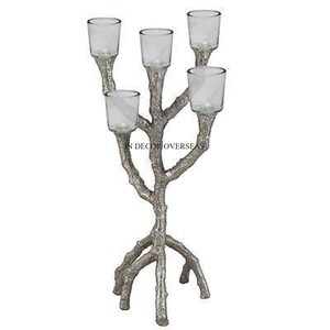 Shiny Look <b>Copper</b> Antique Finishing Superior Quality Metal Made Antique Designer Fancy <b>Candle</b> Stick <b>Holder</b> Supplies From India - Product Image 4