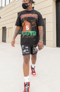 Heavyweight Wholesale Oem 100% Cotton <b>Mens</b> Oversized Tshirt Dtg Print Tee Logo T-<b>shirt</b> Stone Acid Wash Vintage Custom T <b>Shirt</b> - Product Image 4