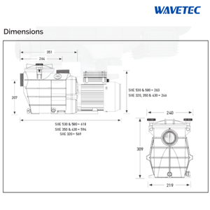 ปั๊มสระว่ายน้ำประสิทธิภาพสูงสำหรับงานหนัก ความเร็วเดียว 0.75HP-3HP 230V/415V 50Hz ปั๊มหมุนเวียนน้ำพร้อมระบบกรอง - Product Image 5