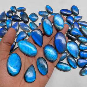 Pierre précieuse Labradorite bleue naturelle de belle qualité à facettes coupe taille libre fabrication de bijoux en vrac lot de gros disponible - Product Image 4