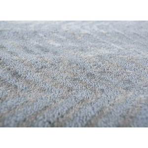 Alfombra Urbana Pause Kavi Azul, Tejida a Mano con Lana y Seda de Bambú, Modelo Esk-364 con Patrón de Chevrons, para Sala de Estar, Pasillo, Forma Rectangular - Product Image 3