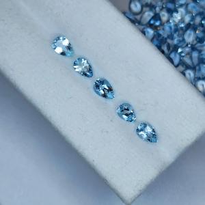 Gema de Aguamarina Natural en Forma de Pera - Product Image 5