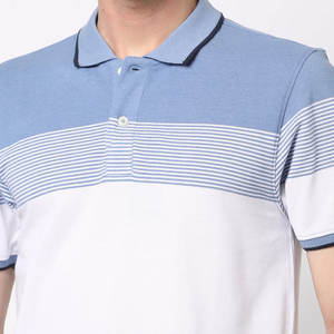 Service OEM/ODM T-shirt polo à bas prix pour hommes Meilleure vente T-shirt polo pour hommes à col montant et boutons à l'avant - Product Image 5