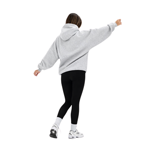 Sweat à capuche oversize pour femme, 50% coton, 50% polyester, devant long, personnalisé, streetwear, épaules tombantes, coupe décontractée, vêtements d'hiver - Product Image 6