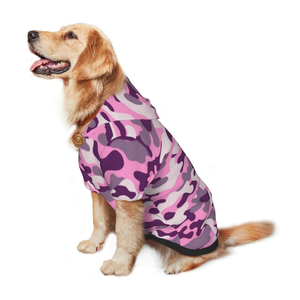 เสื้อฮู้ดสุนัข2024มีฮู้ดแฟชั่นระบายอากาศได้ดีสวมใส่สบายลายพรางสำหรับสุนัข - Product Image 1