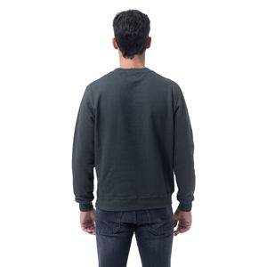 Sudadera polar de invierno de diseñador para hombre, Jersey de algodón 100%, logotipo personalizado bordado, Sudadera con cuello en O sólido, 100% algodón - Product Image 4