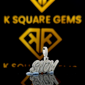 Pendentif Hip Hop Lettre Personnalisée pour Homme Bijoux de Glace Moissanite avec Votre Lettre pour Enfants - Product Image 3