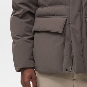 Chaqueta Bomber con Cierre de Botones para Hombre, Acolchada, Impermeable, de Alta Calidad, con Logotipo Personalizado, Precio al por Mayor, Ropa Casual de Moda - Product Image 4