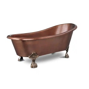 Bañera de cobre con acabado antiguo de calidad superior con logotipo personalizado para baño disponible a un precio asequible - Product Image 2