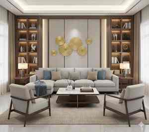 Grande sculpture murale en métal, décoration contemporaine moderne pour les intérieurs de la maison, convient à la décoration du salon et de la chambre à coucher - Product Image 4