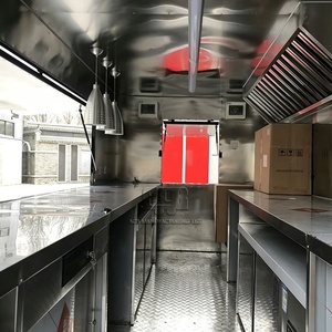 ACB Towable Food Trailer 10 Ft Stainless Steel Mobile Kitchen Commercial Catering Ice Cream Snack Food Truck - Product Image 3