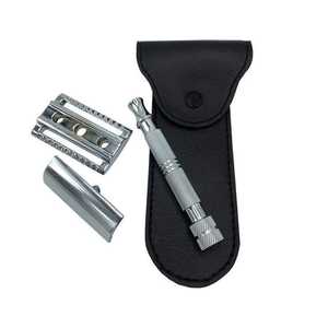 Rasoir de sécurité professionnel Kounain à lame unique double tranchant pour hommes et femmes, manche en bois naturel durable, utilisation pour le rasage du visage rouge - Product Image 6