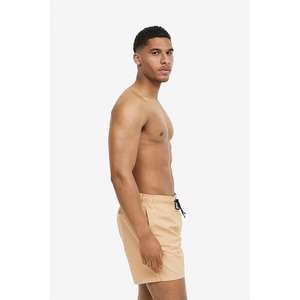 Pantalones cortos de compresión de cintura media informales para hombre 100% algodón transpirable tejido de punto de moda Cierre de cintura elástica sólido - Product Image 3