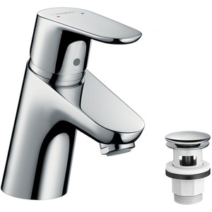 ก๊อกน้ำอ่างล้างหน้าแบบก้านโยกเดี่ยว HG Chrome รุ่น FOCUS 70 DN 15 พร้อมอุปกรณ์ระบายน้ำแบบกดเปิด สำหรับอุปกรณ์ห้องน้ำและสุขภัณฑ์ - Product Image 1