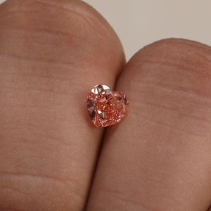 Diamante cultivado en laboratorio suelto con corte de corazón rosa de 1,3 CT, corte de corazón elegante con certificado IGI, fabricación de joyas, uso de diamante de laboratorio - Product Image 5