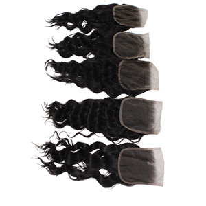 Hermoso Cierre de cabello Natural humano 100%, cierre frontal transparente de onda profunda, cierres de cabello crudo atados a mano, Vietnam, todos los tamaños - Product Image 5