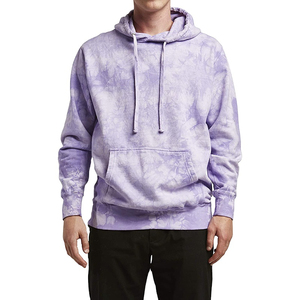 Sweat à capuche tie-dye coupe-vent en gros, meilleure qualité, 100% coton, design à col à capuche pour l'hiver, pour hommes, service OEM en vente - Product Image 3
