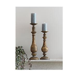 Bougeoir en forme de boule ovale, décoration de mariage de qualité supérieure dorée, lot de 2 - Product Image 2