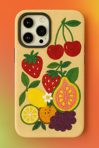 Diseño exclusivo, nuevo diseño elegante de frutas mixtas con cuentas para funda de teléfono de fruta con cuentas de lujo, funda de teléfono con ilustraciones bordadas - Product Image 5