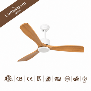 52 Inch Wood Ceiling <b>Fan</b> Without Light, 3 Solid Wood Blades, <b>Remote</b> <b>Control</b>, Reversible DC Motor for Living Room Bedroom - Product Image 6