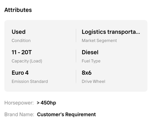 Best!! Reliable 10 Wheeler Semi <b>Trailer</b> Truck Head Prime Mover 6x4 Diesel Tractor Unit For Heavy <b>Cargo</b> Logistics And Transport - Product Image 6