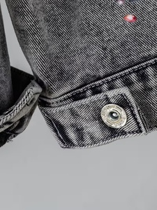 Chaqueta vaquera de algodón para hombre, diseño de última moda, estilo casual, lavado ácido, venta al por mayor - Product Image 3