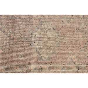 Tapis vintage Herki 3x11,8 pieds, tapis turc en laine camouflage rouge - Product Image 4