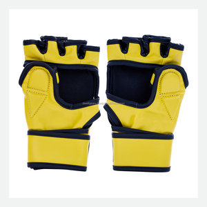 Factory Price Custom Leather MMA Boxing <b>Gloves</b> Breathable Hook Loop Closure for Wrist Lightweight Half Finger/<b>Fingerless</b> - Product Image 4