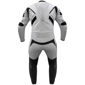 Nuevo diseño de la mejor calidad, motocicleta profesional personalizada de cuero de vaca genuino, trajes de moto de cuero deportivo de carreras de una pieza - Product Image 4