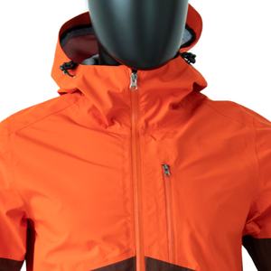 Veste coupe-vent à capuche pour homme, personnalisée, pour la randonnée en plein air, respirante, imperméable, tissu enduit, fermeture éclair solide pour adultes - Product Image 5