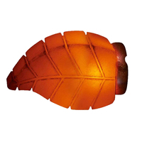 Lampe en sel de l'Himalaya 100% originale et écologique, style moderne en forme de feuille, artisanat naturel rose naturel